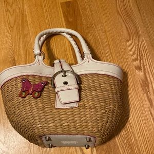 Couch straw small tote